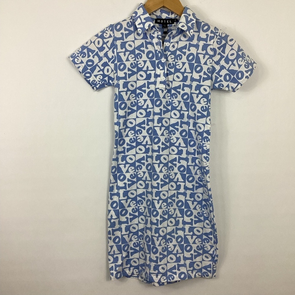 Motel Jeeves Love Checker Dress Size Small NWT